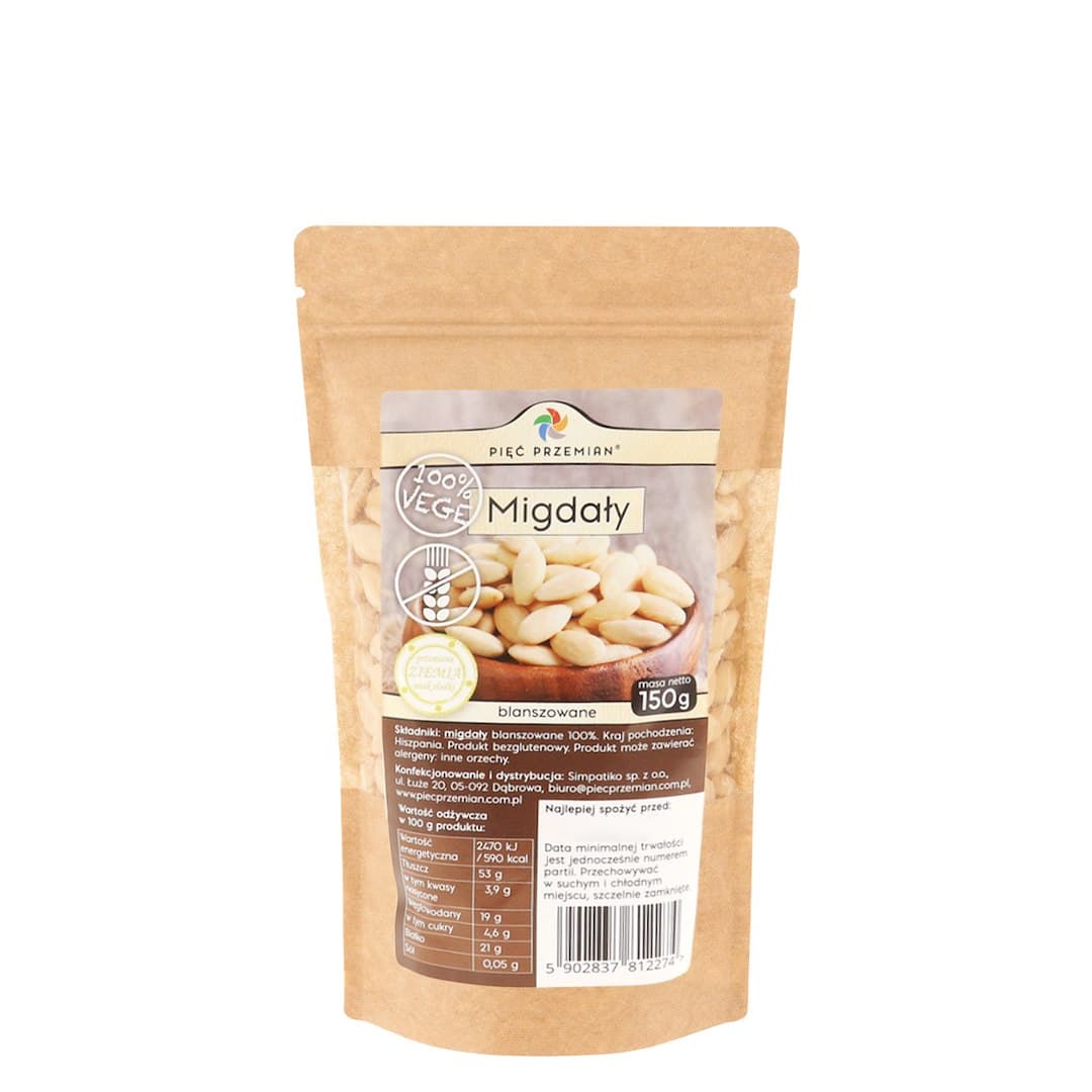 Pięć Przemian - Amêndoas Blanchidas 150g