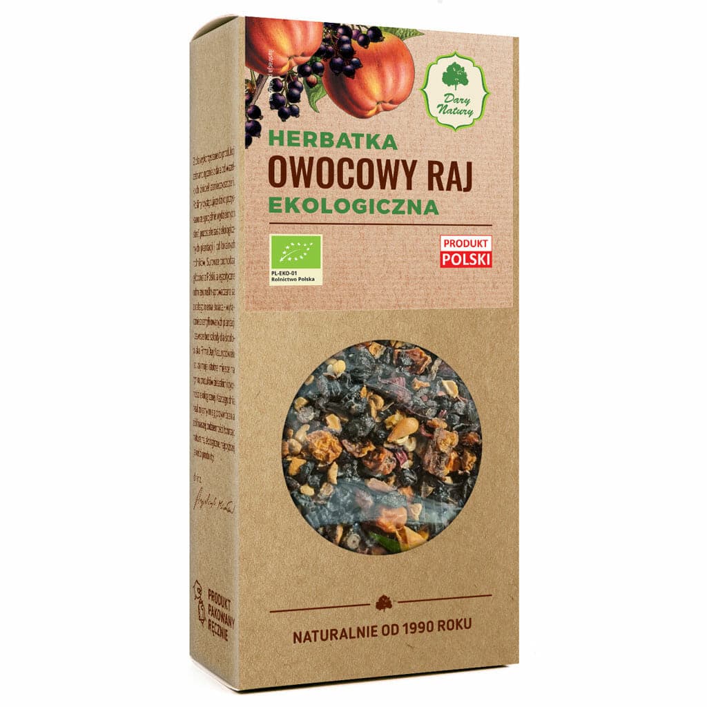 Dary Natury - Fruit Paradise Tea - 100g – Dary Natury verpakking