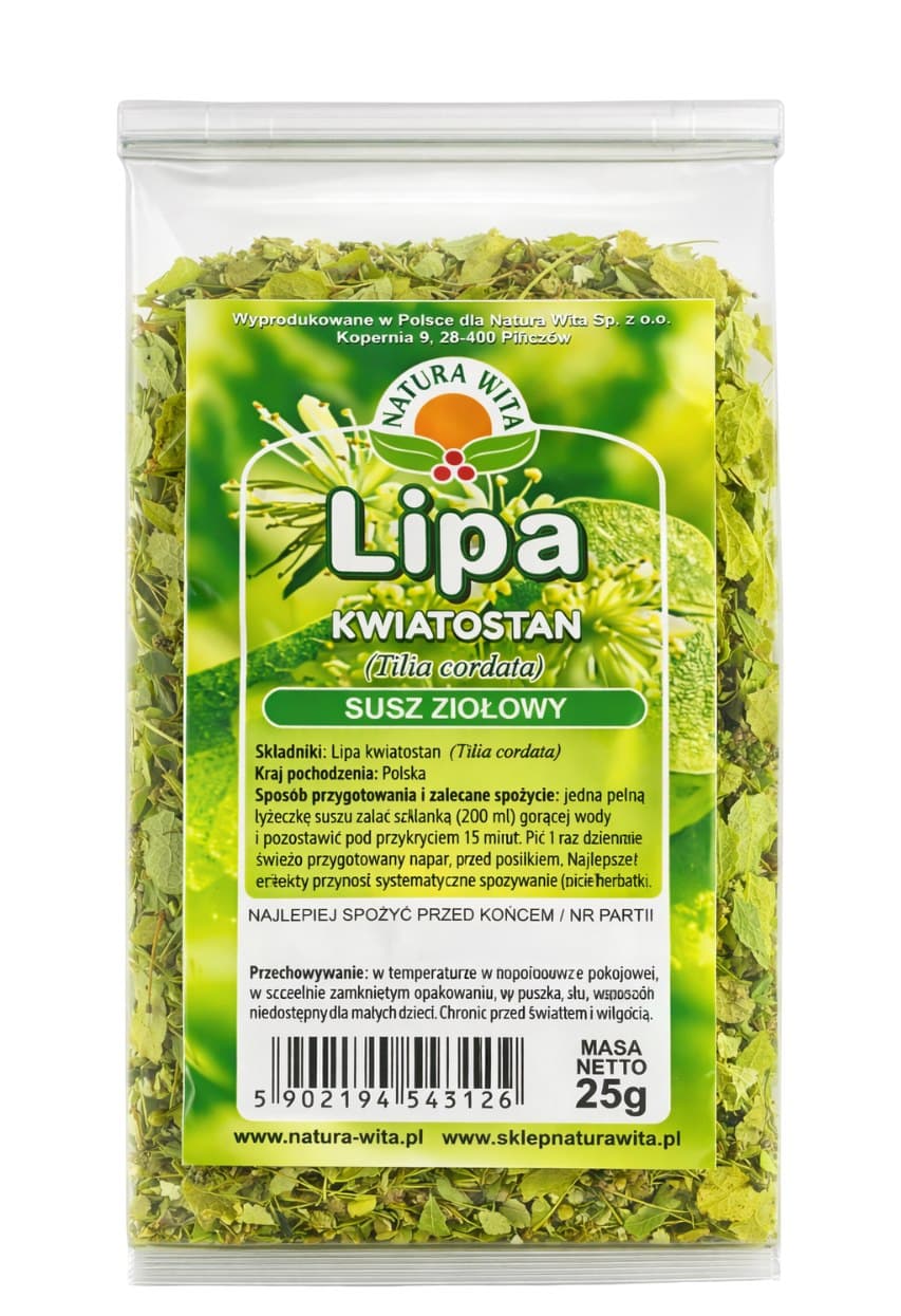 Natura-Wita - Linden Flower Tea - 25g – Natura-Wita verpakking