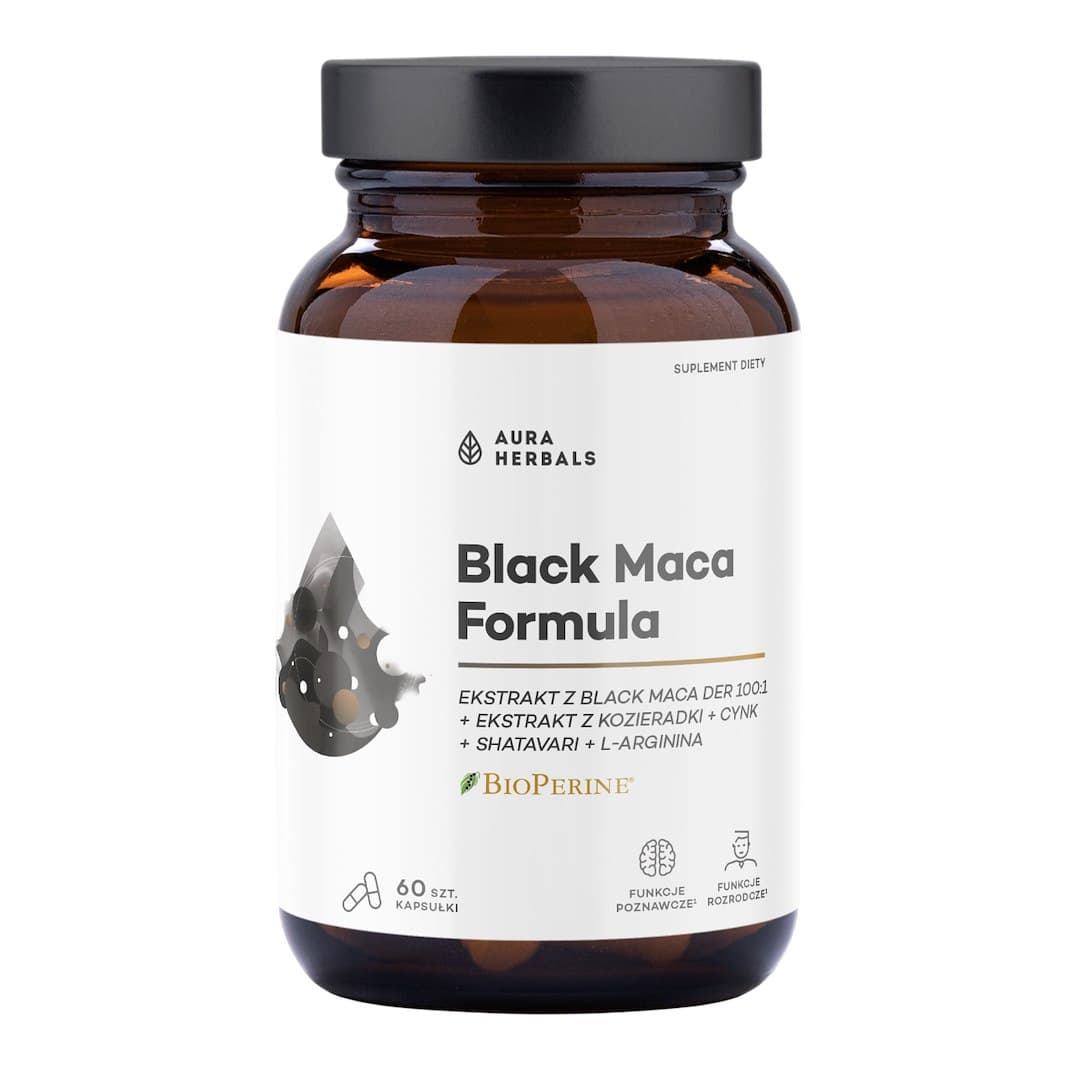 Aura Herbals Black Maca Formula 60 kapseln