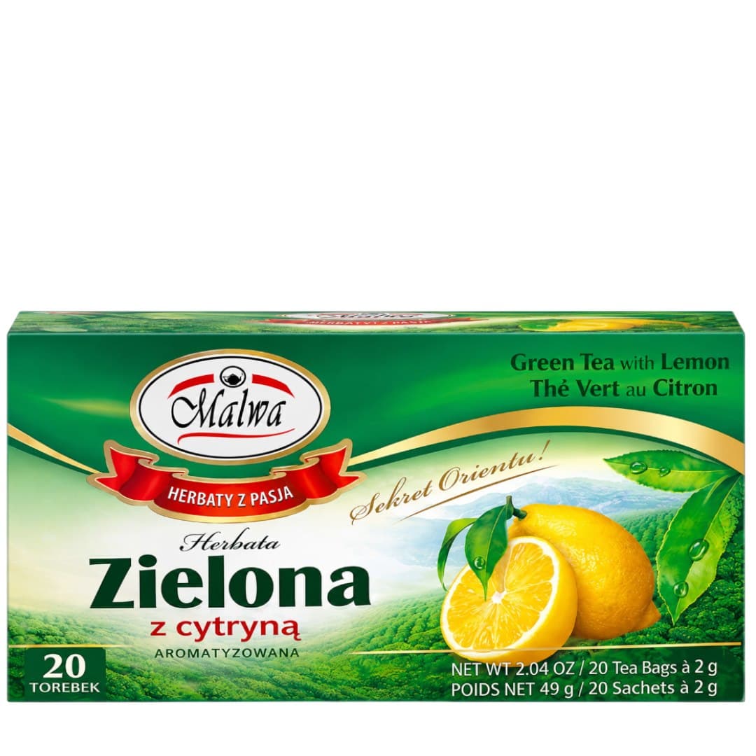 Fito Apteka / Malwa - Green Tea With Lemon 20 Påsar 2g