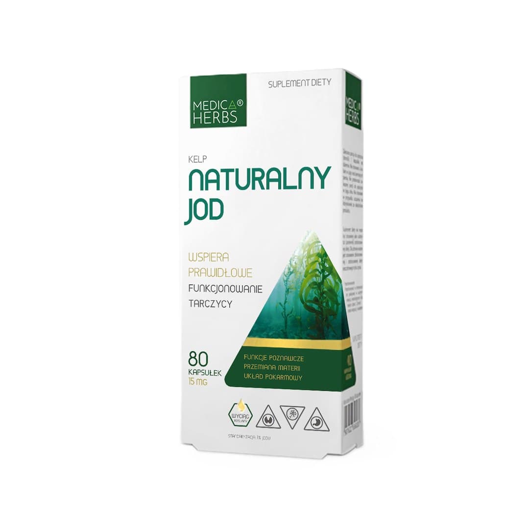 Medica Herbs - Natural Iodine 100 kapslar – Medica Herbs förpackning