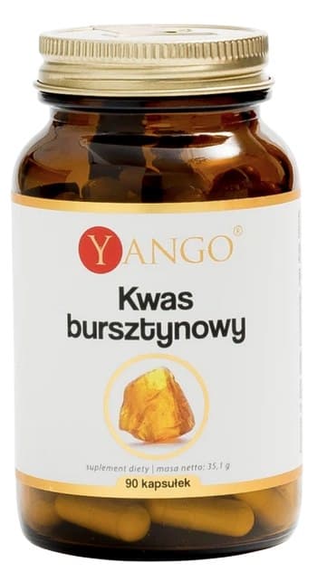 Yango Bärnstensyra - 40 mg - 90 vegetariska kapslar – Yango förpackning