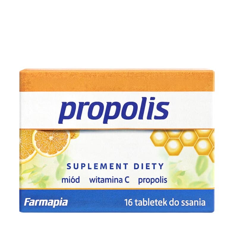 FARMAPIA - Pastiglie di propoli, miele & vitamina C da succhiare 16 pz
