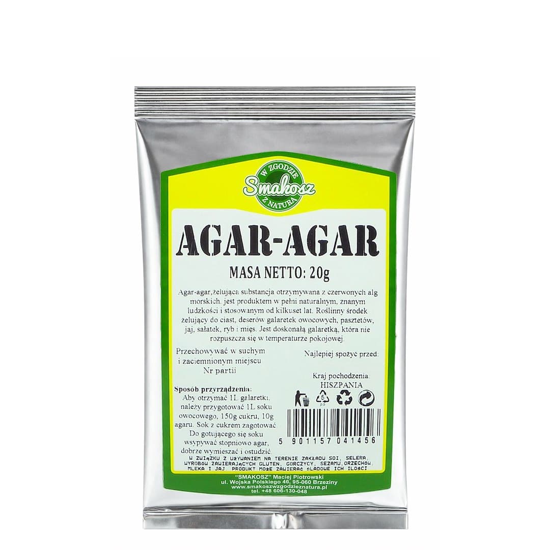 Smakosz - Agar-Agar - 20g – Smakosz empaque