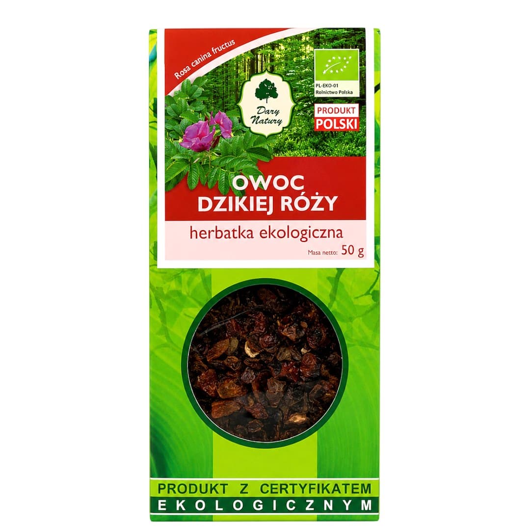 Dary Natury - Wild Rose Hips capsules 500 mg – Dary Natury verpakking