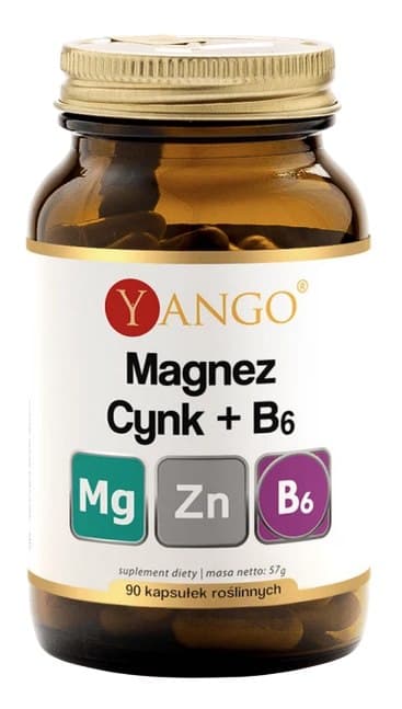 Yango - Magnez + Cynk + Witamina B6 - 90 kapsułek – Yango opakowanie