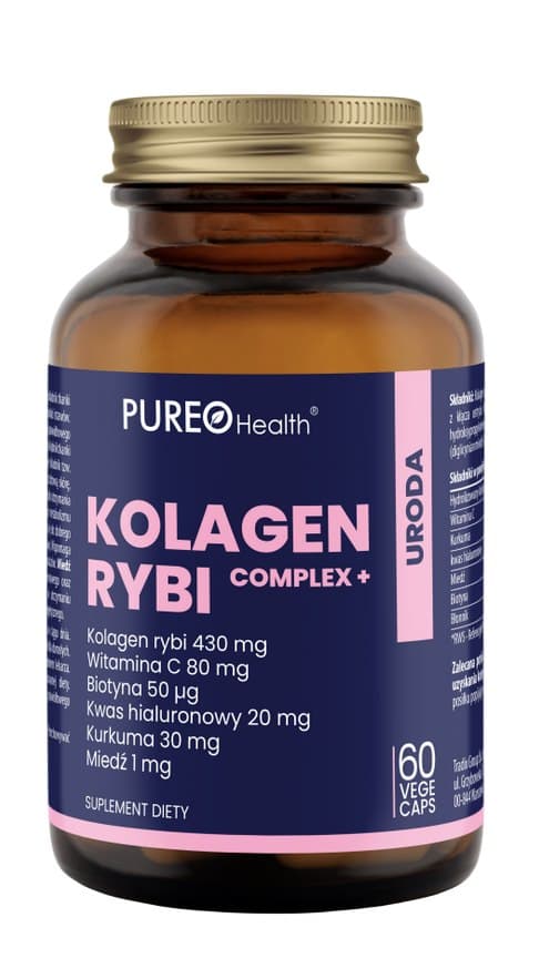 Pureo Health Kolagen Rybi Complex+ 60 Caps - 60 Vege Caps – Pure förpackning