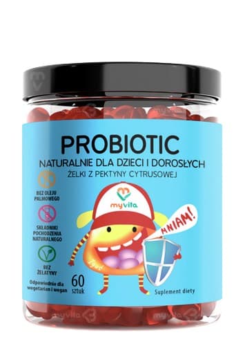 MyVita - Probiotic Gummies With Citrus Pectin 60 Stuks – MyVita verpakking