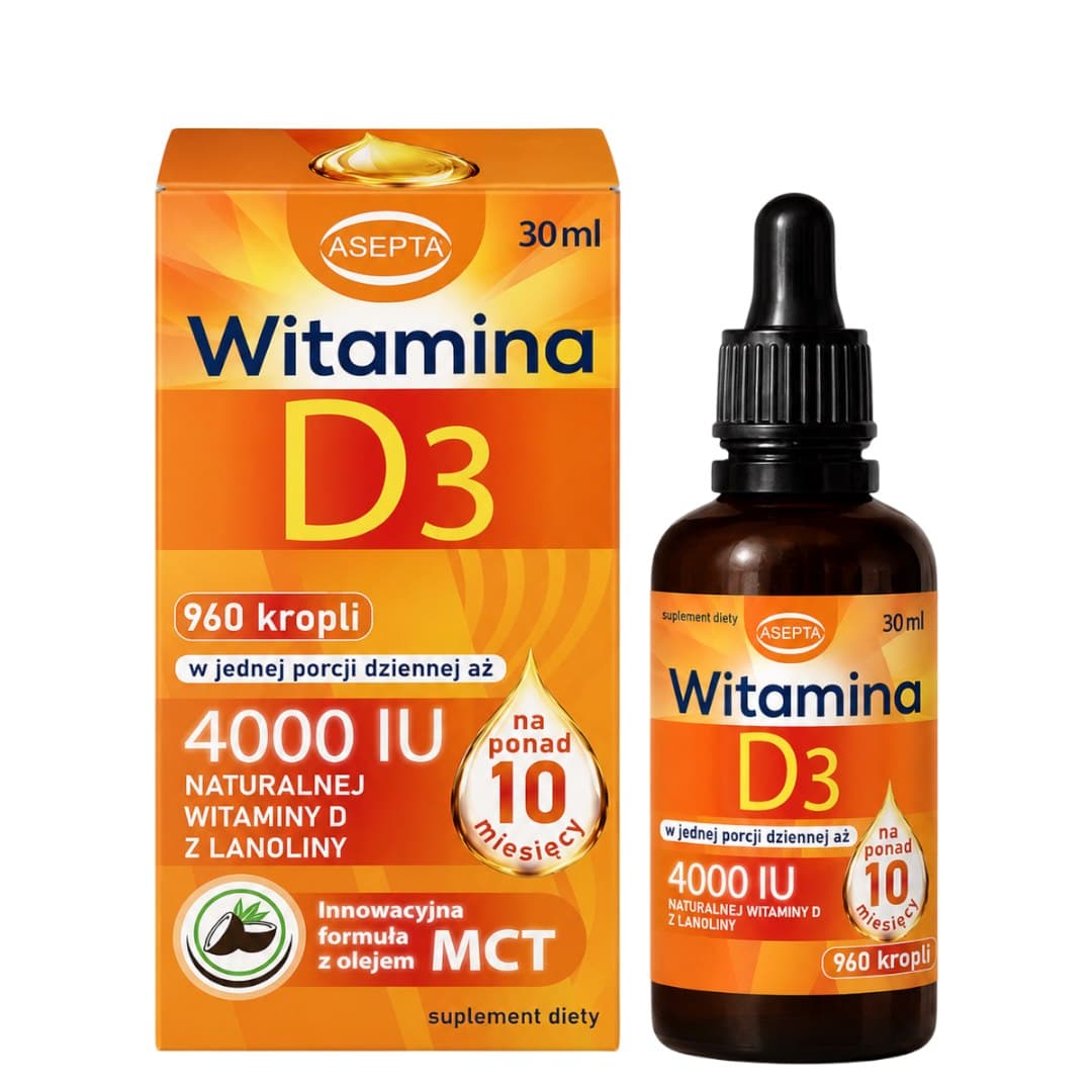 Asepta - Vitamin D3 - 30ml – Asepta verpakking