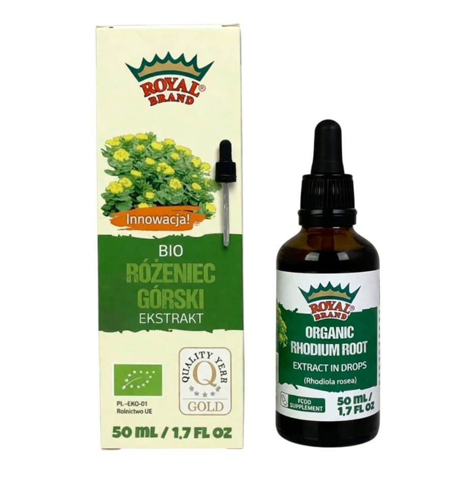 Royal Brand - Organic Rhodiola Extract 50ml – Royal Brand opakowanie