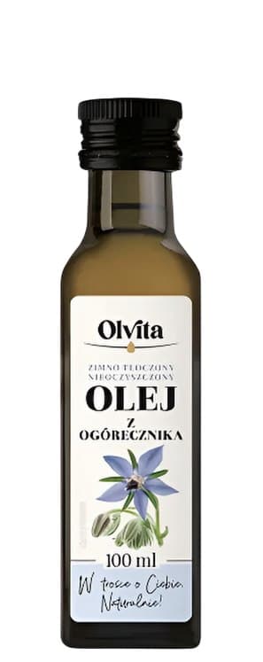 Olvita - Olej z ogórecznika tłoczony na zimno 100ml – Olvita opakowanie