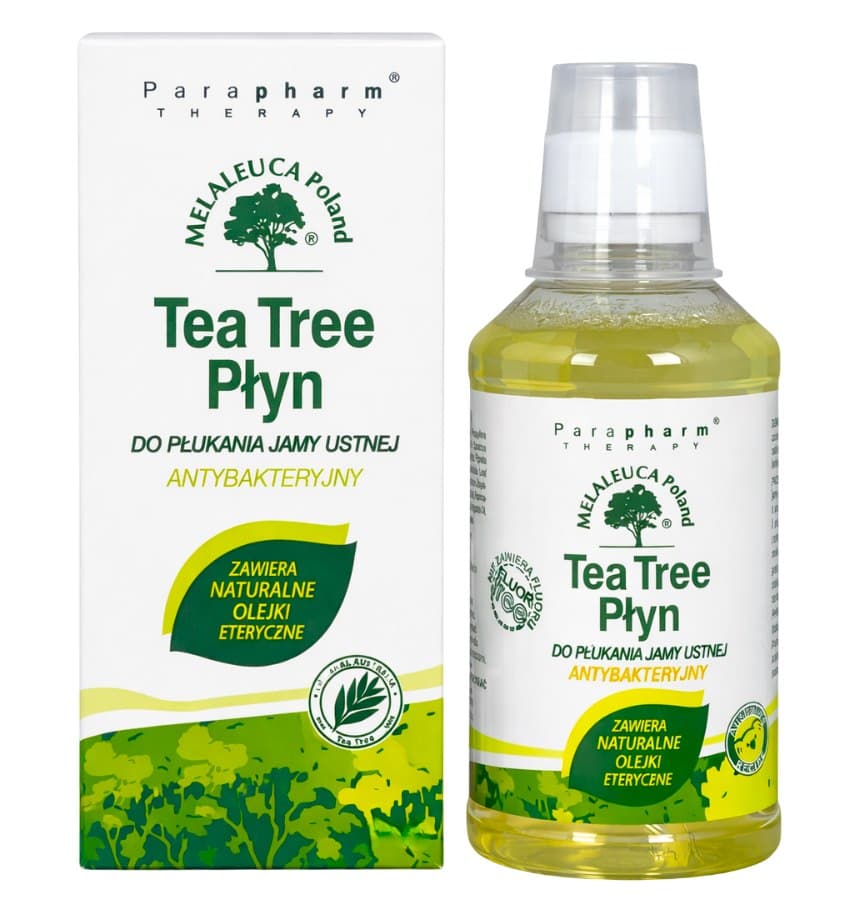 Parapharm - Tea Tree Mouthwash - 250ml – Parapharm Verpackung