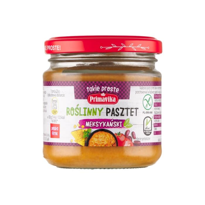 Primavika - Mexican Vegetable Pâté 160g – Primavika opakowanie