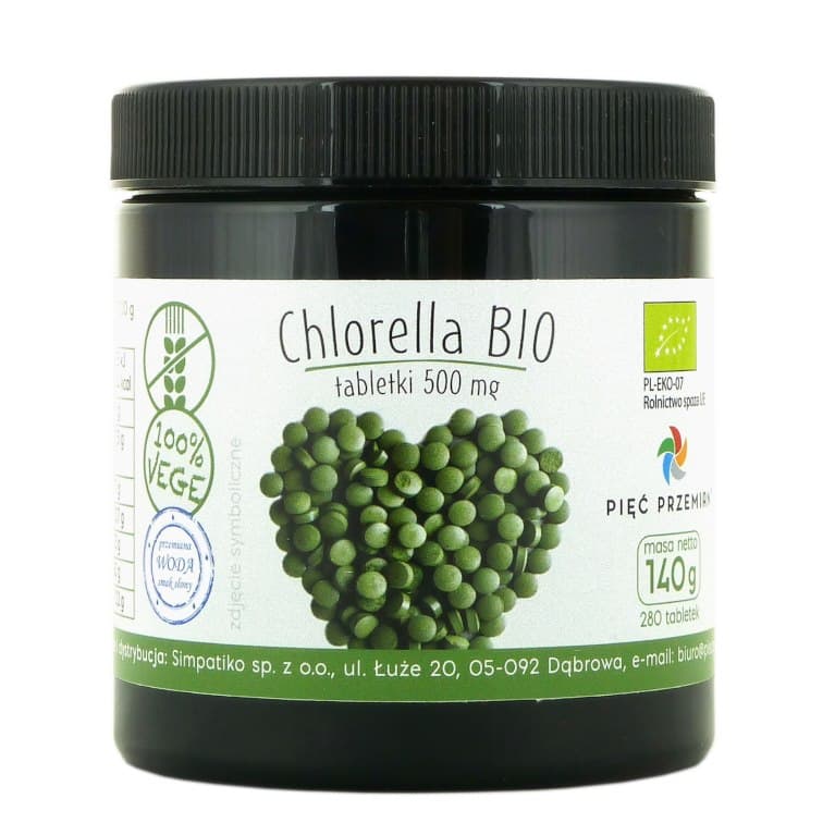 Pięć Przemian - Chlorella Organic Tabs 500mg 140g