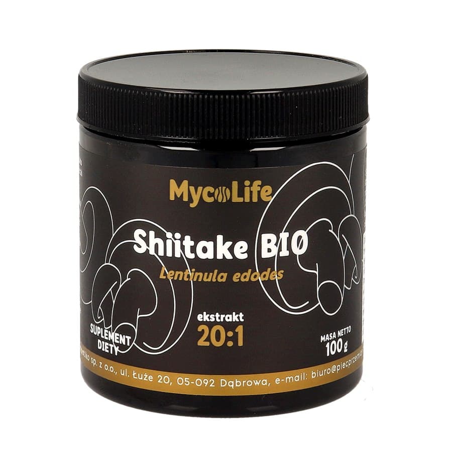 MycoLife - Extracto ecológico de Shiitake 20:1 100g – MycoLife empaque