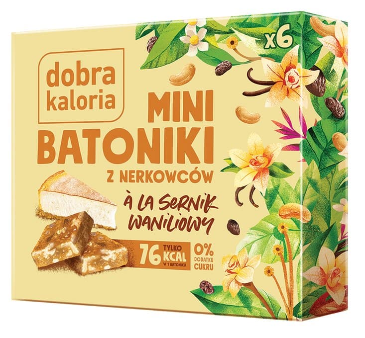 Dobra Kaloria Mini Cashew Bars – Dobra Kaloria Verpackung