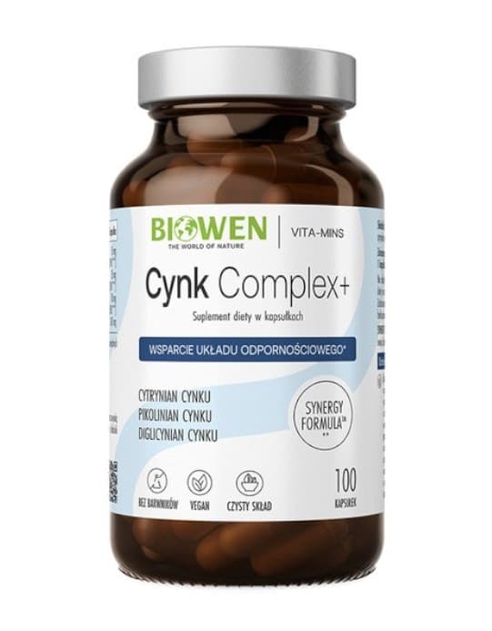 Biowen - Zinc 3X Immunity - 100 kapslar – Biowen förpackning