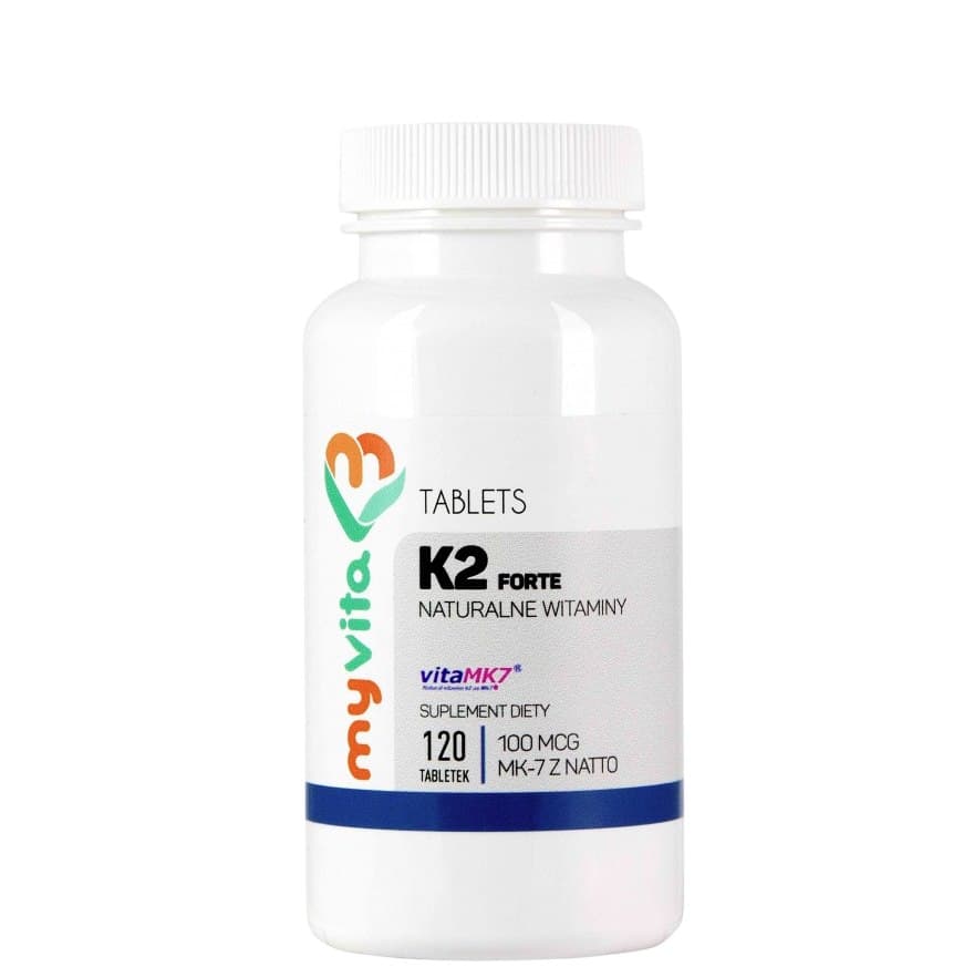 MyVita Witamina K2 MK-7 100mcg, 120 Tbl. – MyVita Verpackung