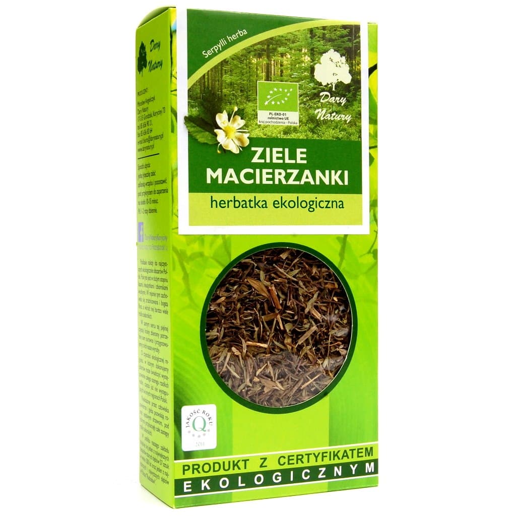 Dary Natury - Organic Feverfew (Macierzanka) - 25g – Dary Natury Verpackung