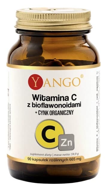 Yango - Vitamin C med bioflavonoider og organisk sink - 90 kapsler – Yango confezione