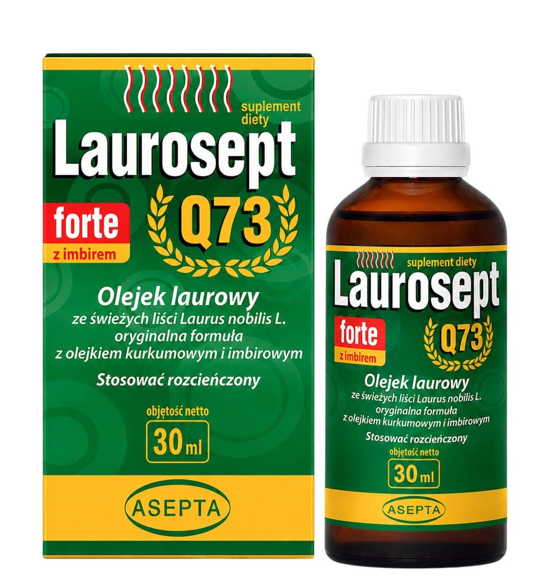 Asepta - Laurel Oil + Turmeric & Ginger Oil 30ml – Asepta verpakking
