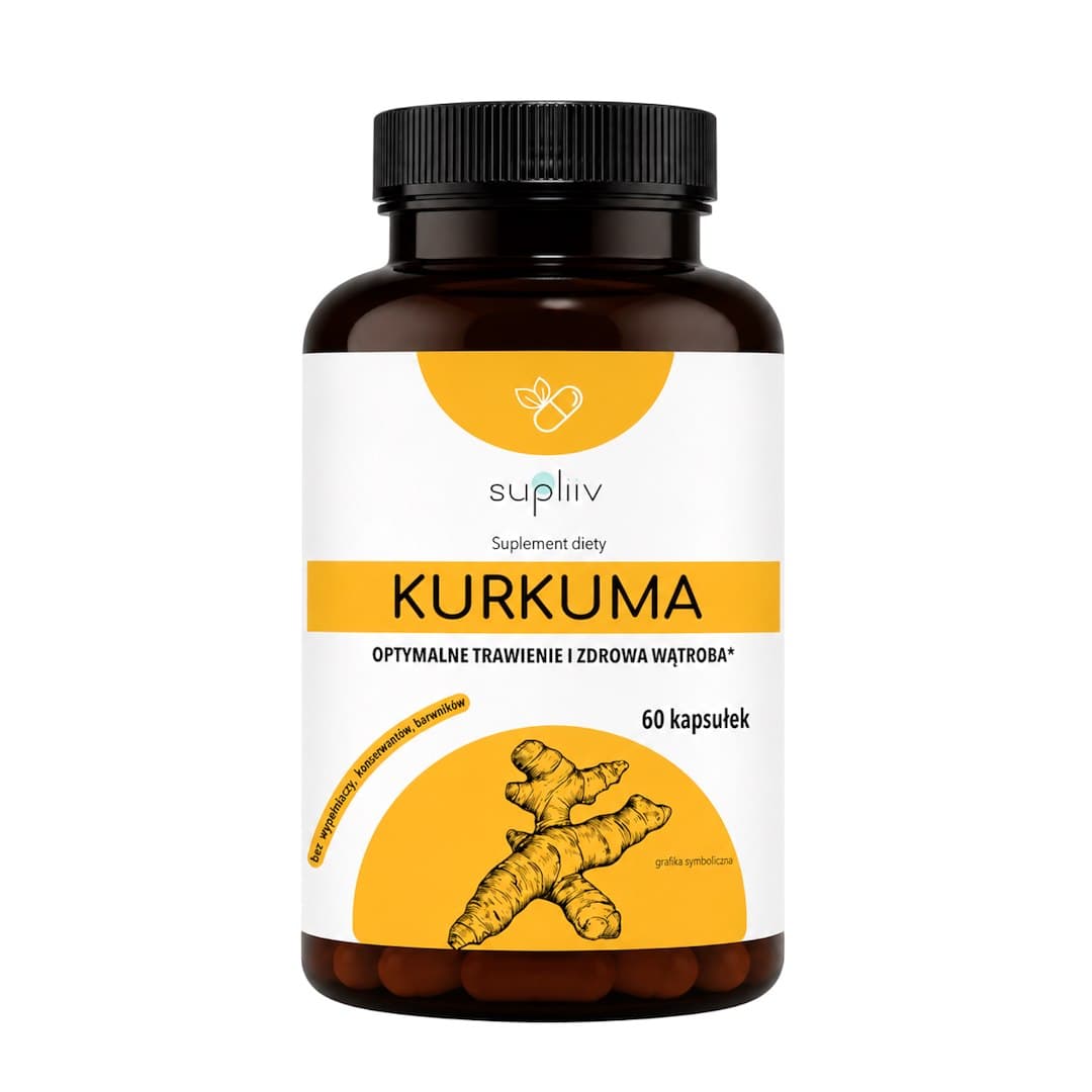 Supliiv - Turmeric - 60 Kapseln – Supliiv Verpackung