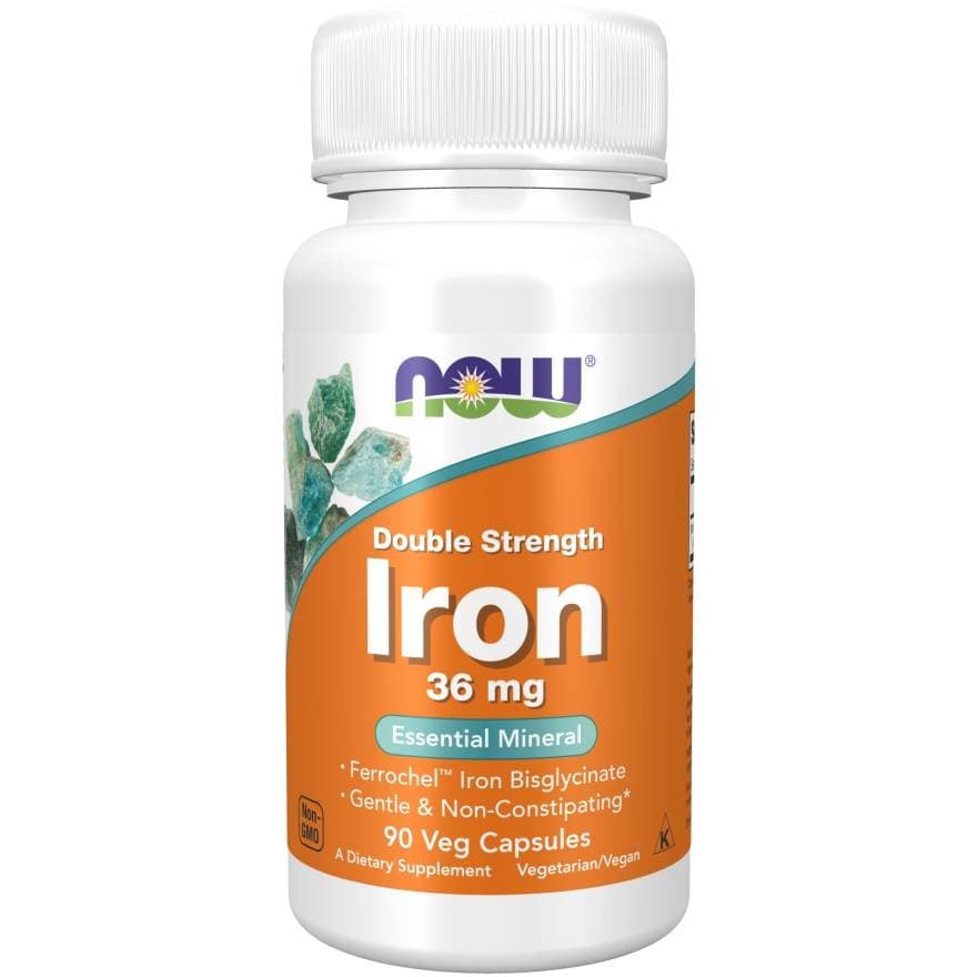Now Foods - Double Strength Iron Ferrochel - 90 Vcaps – NOW Foods Verpackung