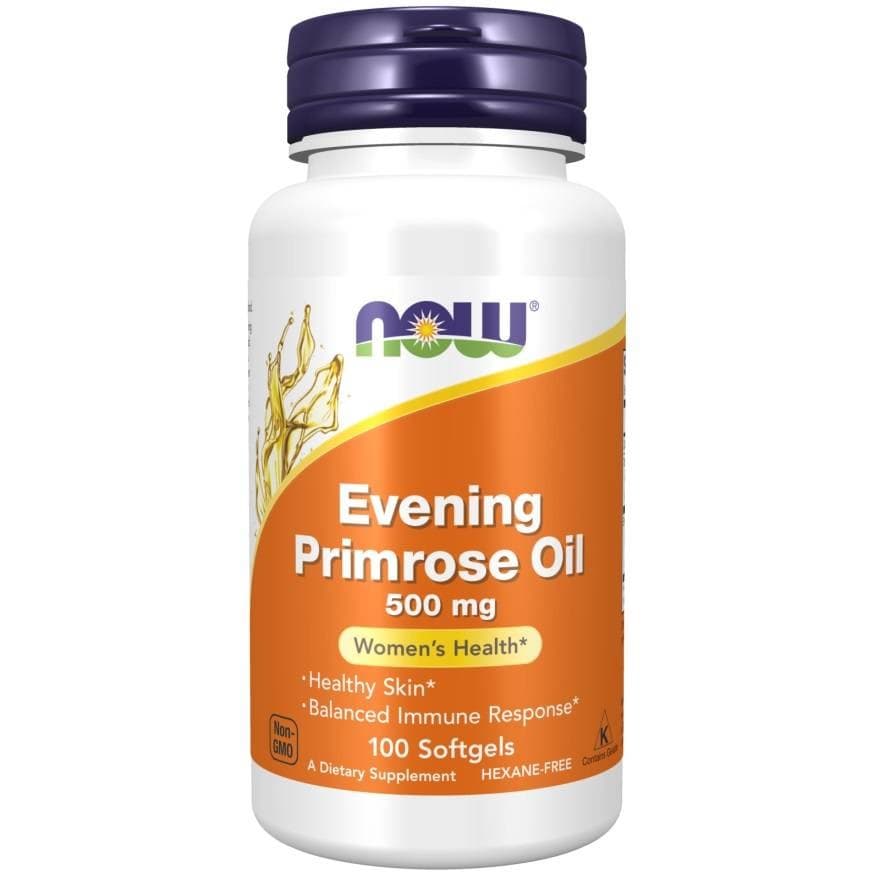 Evening Primrose Oil 100 Softgels – NOW Foods Verpackung
