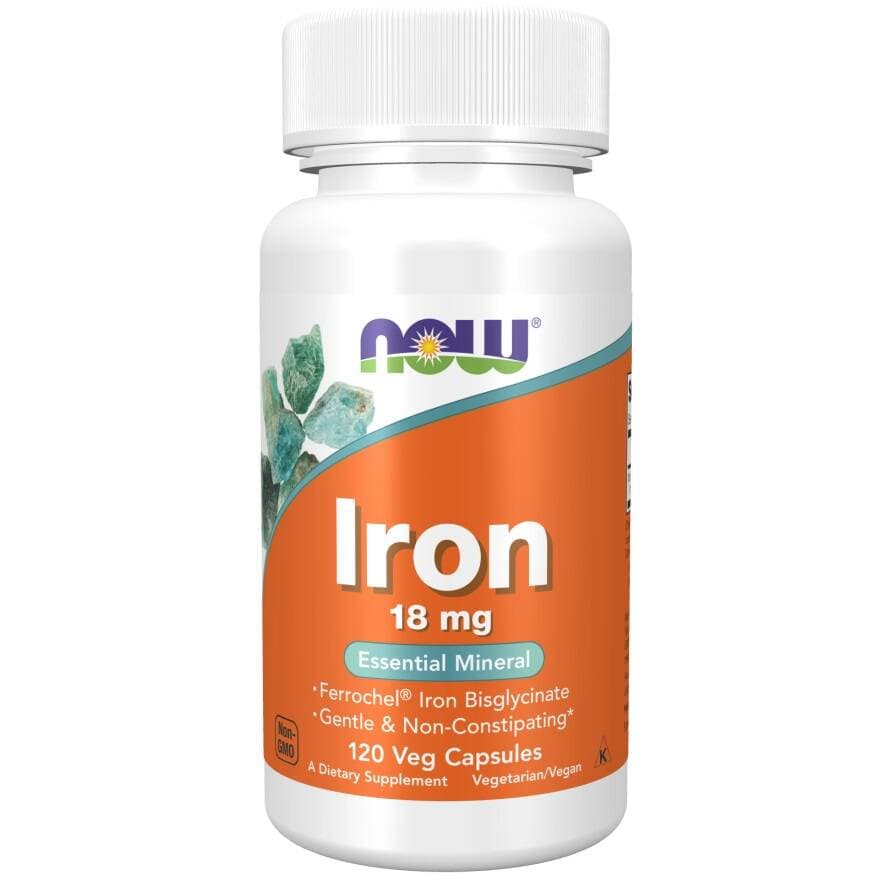 NOW Foods - Iron, 18mg - 120 Vcaps