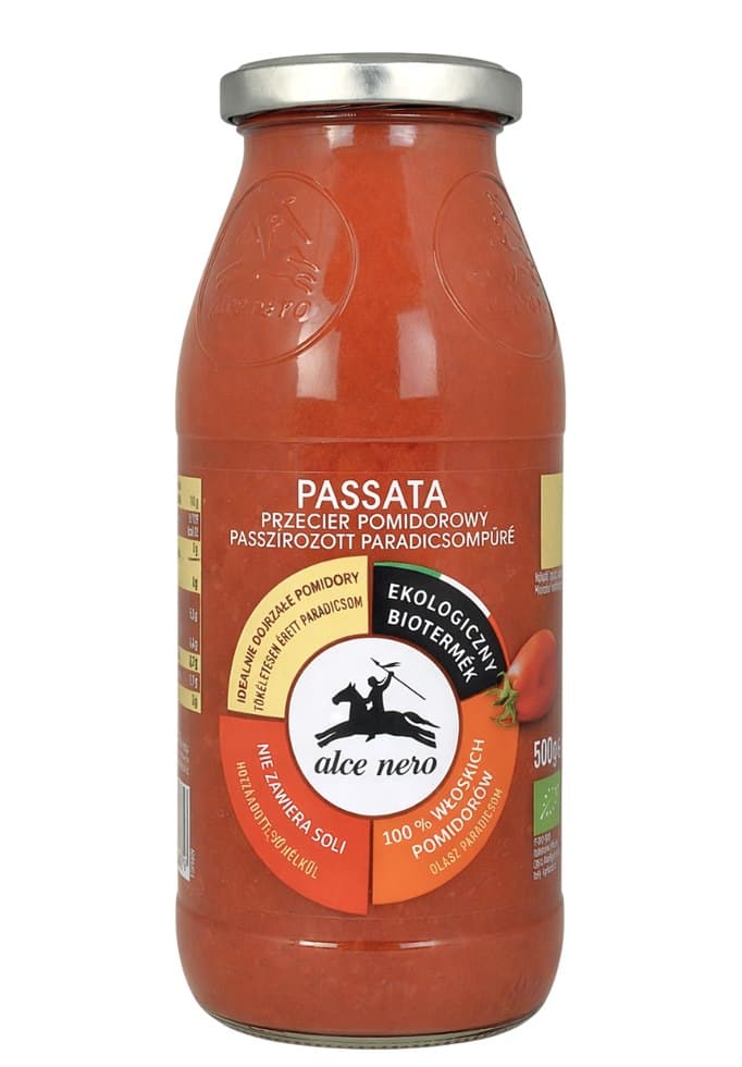 Alce Nero - Organic Tomato Passata 500g – Alce Nero Verpackung