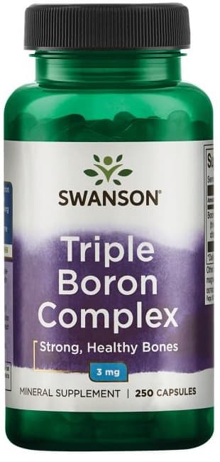 Swanson Triple Boron Complex 3mg – 250 cápsulas – Swanson empaque