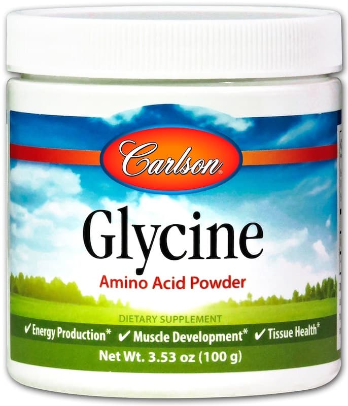 Carlson Labs Glycine Aminozuurpoeder 100g – Carlson Labs verpakking