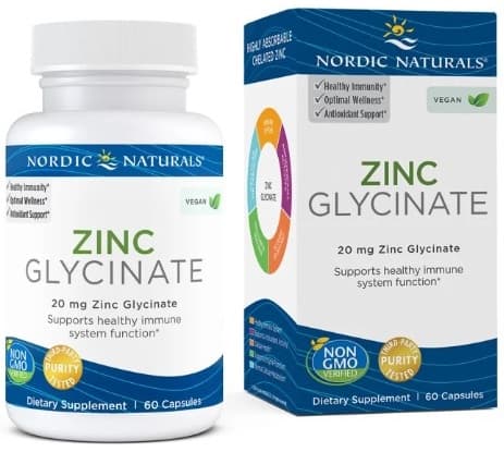 Nordic Naturals - Zinc Glycinate 30 kapslar – Nordic Naturals förpackning