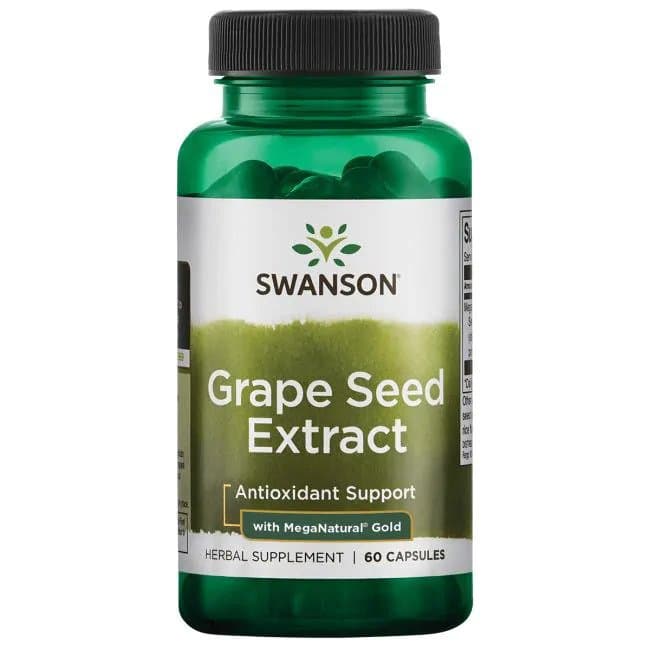 Swanson Grape Seed Extract With Meganatural Gold 100 mg – 60 kapsułek – Swanson opakowanie