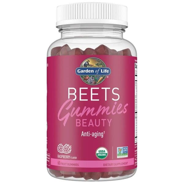 Garden Of Life - Beauty Beets Gummies, Himbeere - 60 Fruchtgummis – Garden Of Life Verpackung