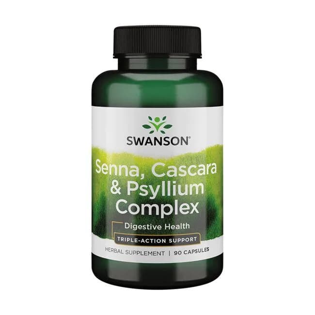 Swanson - Senna, Cascara & Complejo de Psyllium - 90 cápsulas – Swanson empaque