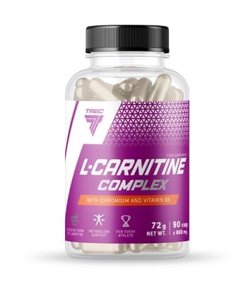 Trec Nutrition L-Carnitine Complex 1500mg – 90 vegetariska kapslar – Trec förpackning