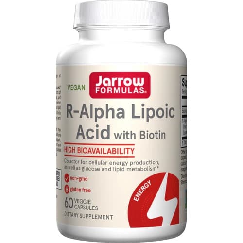 Jarrow Formulas R-Alpha Lipoic Acid with Biotin 100mg kapslar