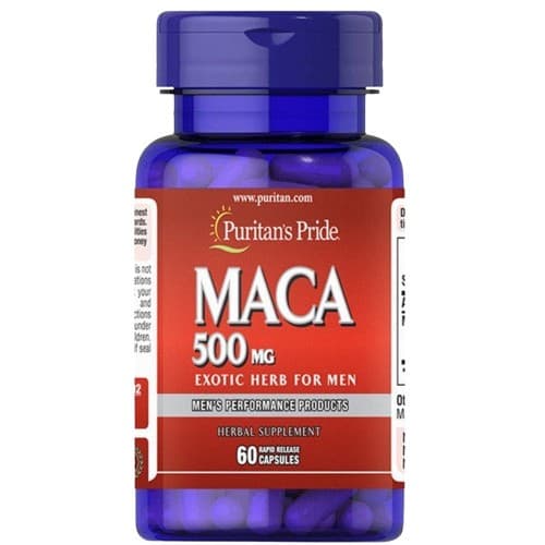 Puritan's Pride - Maca - 500mg - 60 Kapseln – Puritan's Pride Verpackung