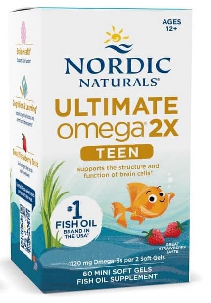 Nordic Naturals Strawberry - 60 Mini Softgels – Nordic Naturals opakowanie