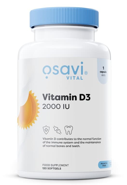 Osavi Vitamina D3 2000IU - 120 Softgel – Osavi confezione