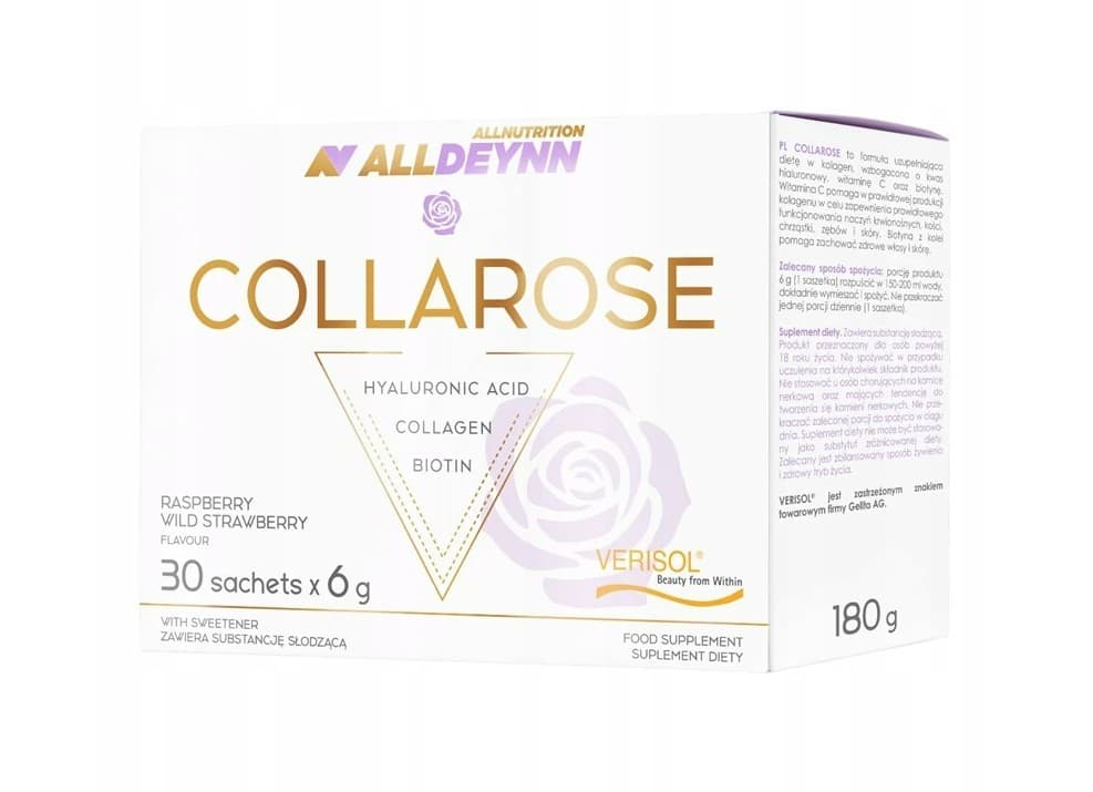 Allnutrition Collarose 300g - Collageensupplement in poedervorm – Allnutrition verpakking