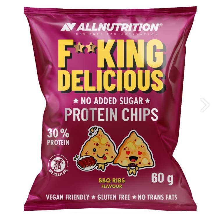 Allnutrition Fitking Delicious Protein Chips, BBQ Ribs - 60g – Allnutrition empaque