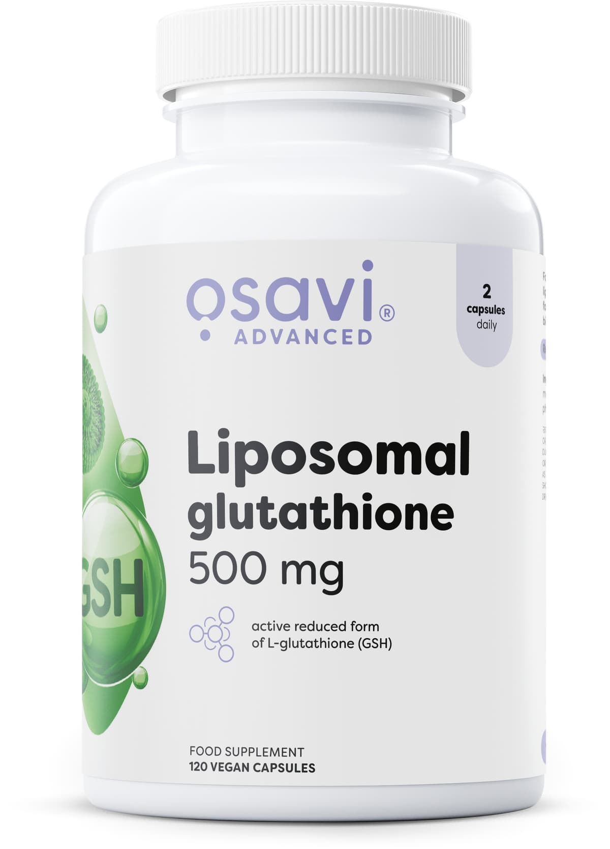Osavi - Glutathion Liposomal - 120 Vcaps – Osavi Nature emballage