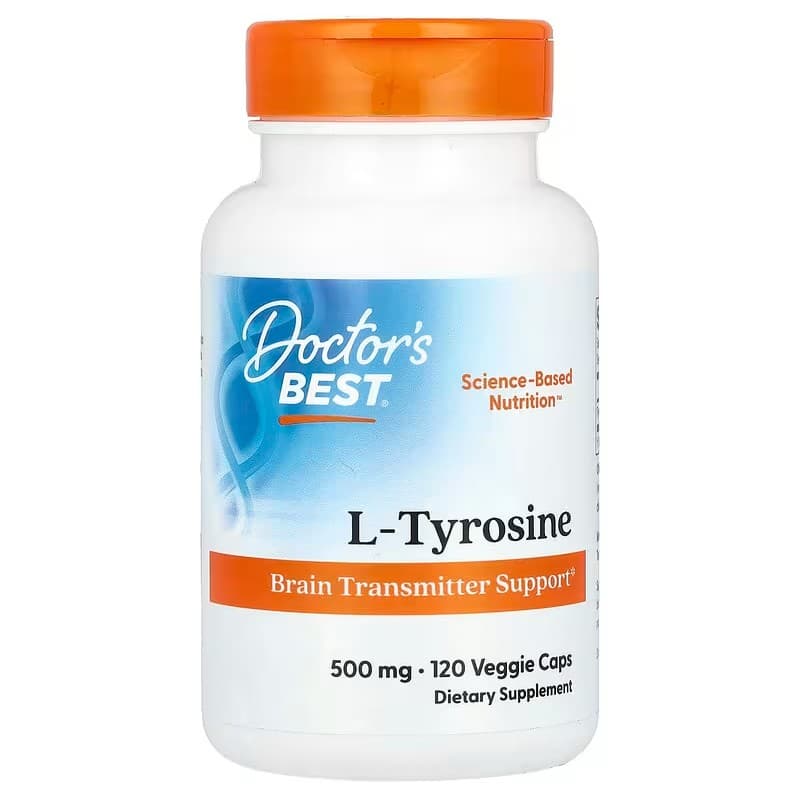 Doctor's Best - L-Tyrosine, 500mg - 120 capsules végétales