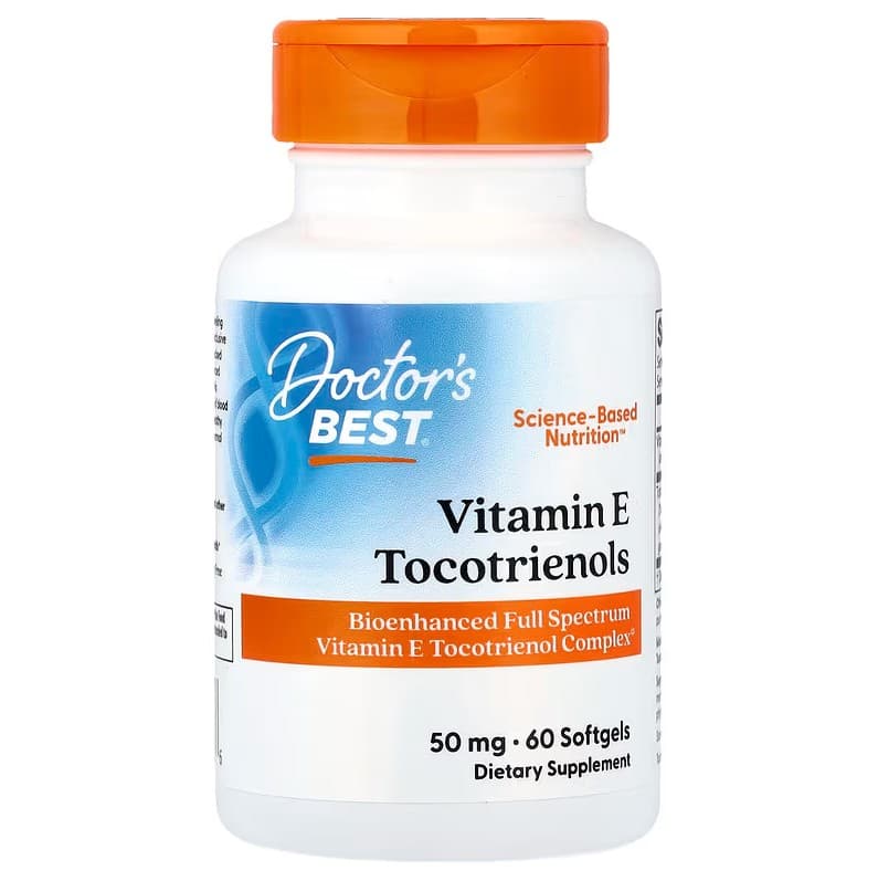 Doctor's Best - Tocotrienols, 50mg - 60 Sgels – Doctor's Best förpackning