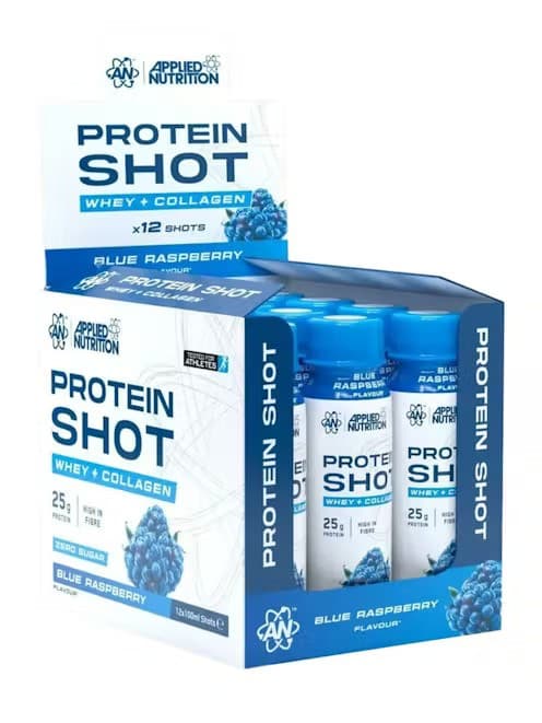 Protein Shot, Blue Raspberry - 12 x 100 ml | Applied Nutrition – Applied Nutrition Verpackung