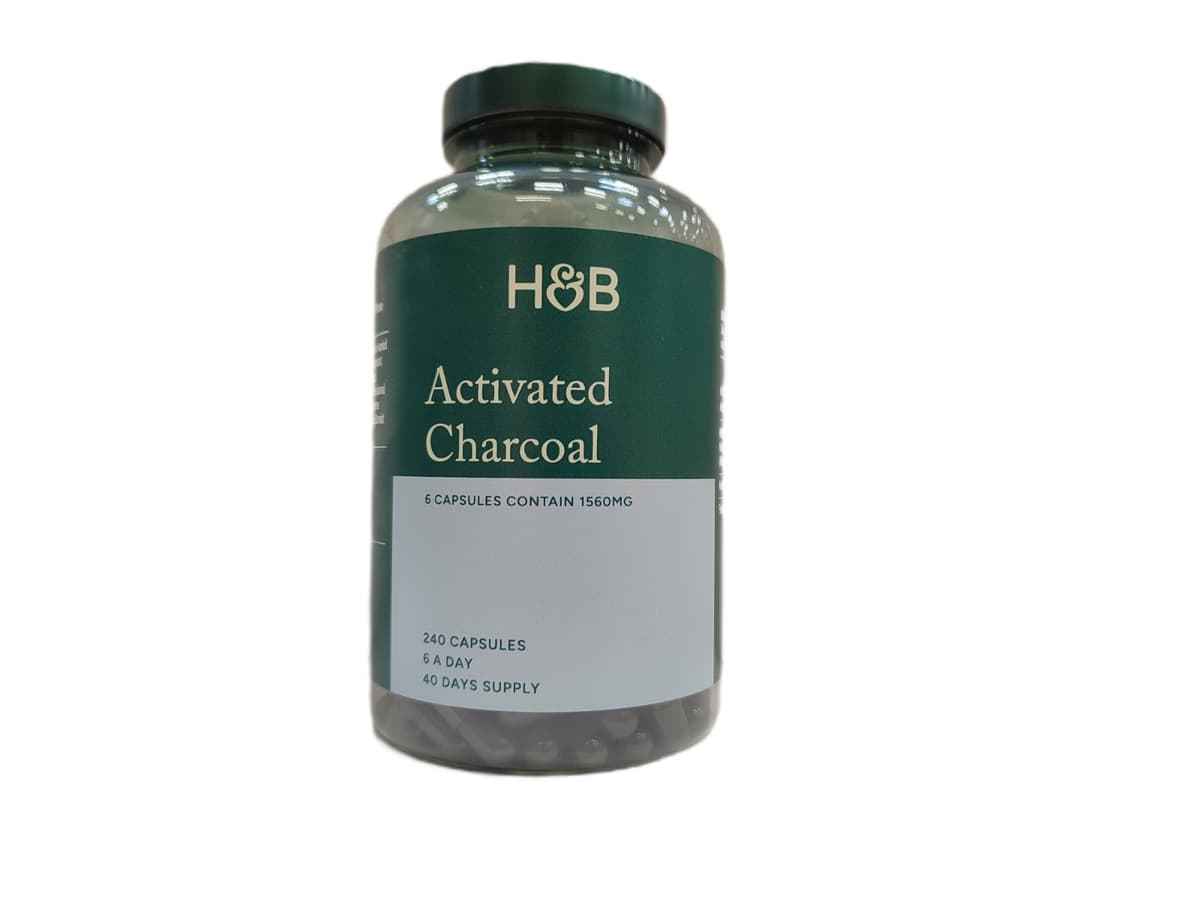 Holland & Barrett - Carbone Attivo, 1560mg - 240 Capsule – Holland & Barrett confezione