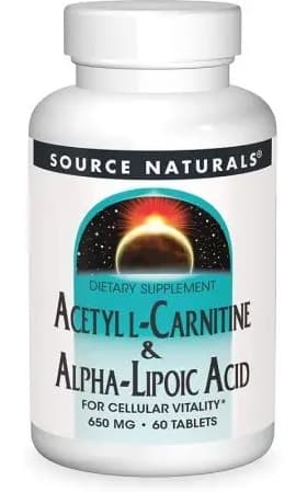 Source Naturals - L-Carnitine & Ácido Alfa-Lipoico - 60 comprimidos